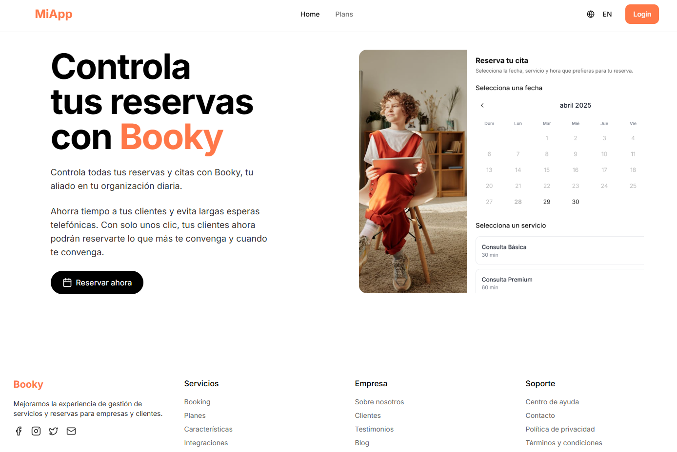 Reserva y gestión de citas