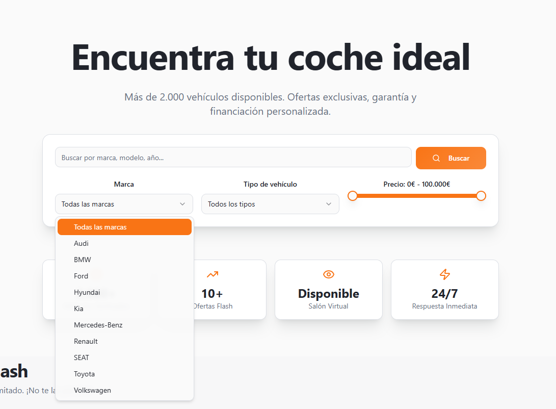 Venta concesionarios